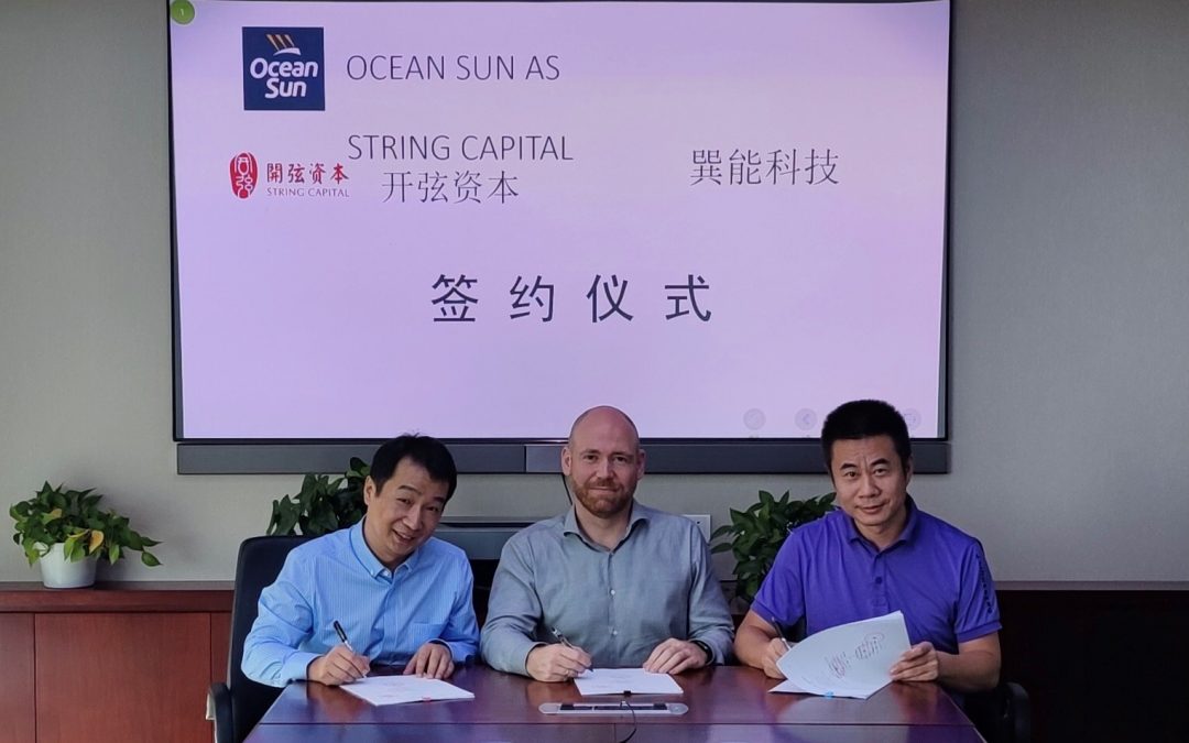 Ocean Sun has signed a technology license agreement for a nearshore demo in Yantai, China