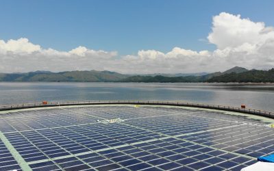 Ocean Sun Floater Faced the Typhoon Kristine at Magat Dam, Philippines